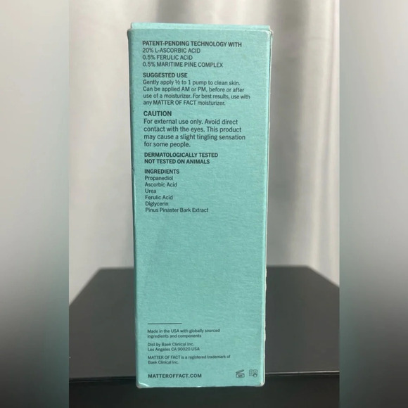 Matter Of Fact Brightening + Firming Serum New In Box 30ml/ 1.0 fl oz. - Picture 4 of 8